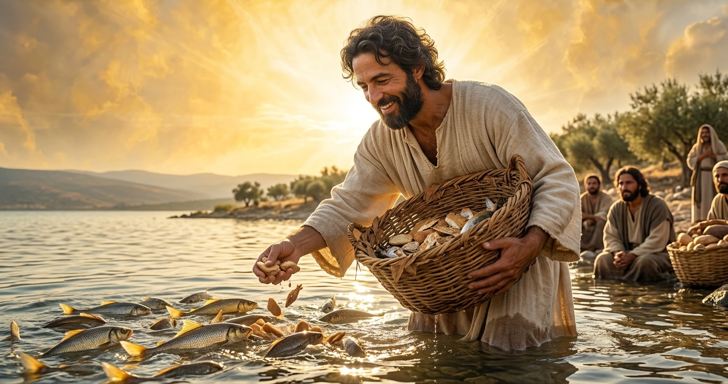 Jesus Feeding the Fish